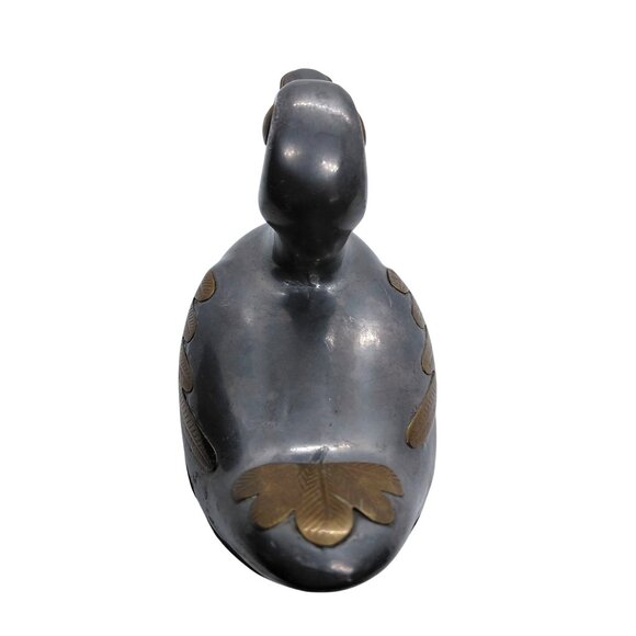 Pewter and brass duck trinket box - Picture 3 of 7